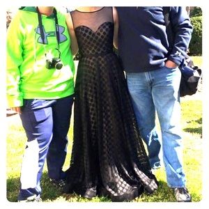 Black La femme prom dress